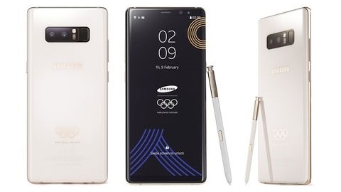 Galaxy Note 8'in 2018 Kış Olimpiyatları için üretilen sürümü tanıtıldı