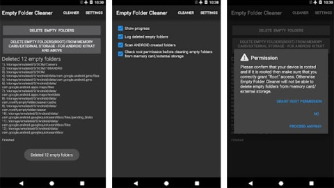 Android Boş Klasör Silme Uygulaması, Empty Folder Cleaner