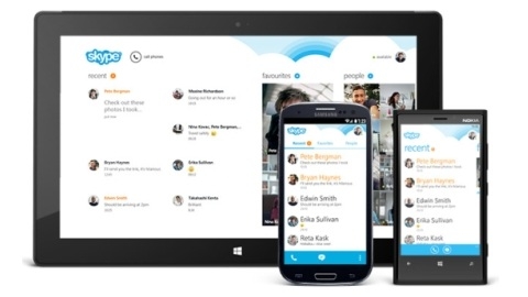 Android iin Skype uygulamas yeniden tasarland