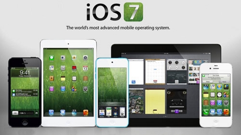 iOS 7 olduu iddia edilen ilk ekran grnts