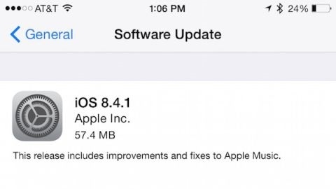 iOS 8.4.1 güncellemesi yayımlandı