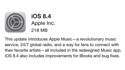 iOS 8.4 güncellemesi ve Apple Music servisi resmen yayımlandı