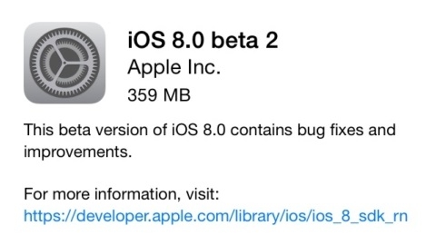 Apple iOS 8 beta 2 gncellemesi kt