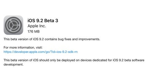 iOS 9.2 beta 3 geliştirici ve genel beta kullanıcıları için yayımlandı
