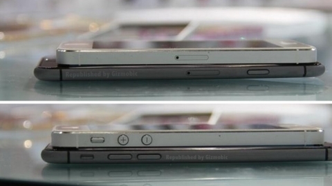 Apple iPhone 5 ve uzay grisi iPhone 6 yan yana görüntülendi