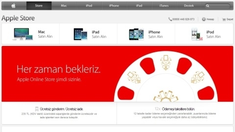 Apple Online Store Trkiye'de hizmete ald