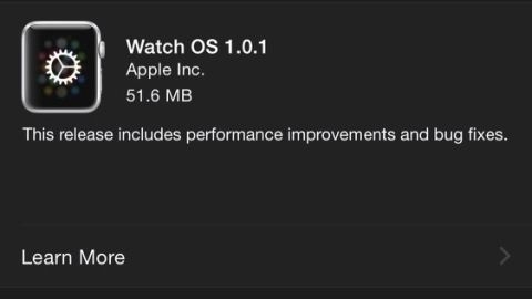 Apple Watch için Watch OS 1.0.1 güncellemesi dağıtılmaya başladı