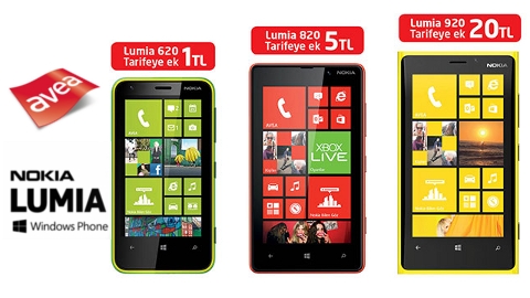 Avea Nokia Lumia 620-Lumia 820-Lumia 920 kampanyas