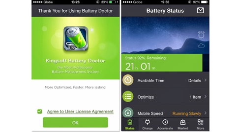 Battery Doctor iOS Uygulaması