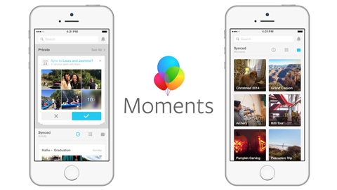 Facebook Moments iOS Uygulaması 