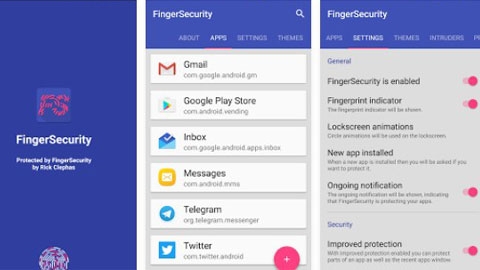 FingerSecurity Android Parmak izi Güvenlik Uygulaması