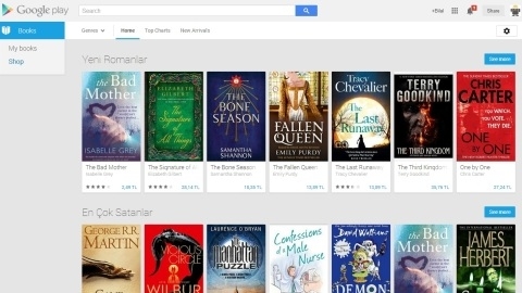 Google Play Books Türkiye'de kullanıma sunuldu