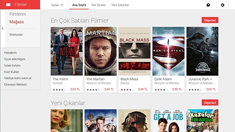 Google Play Filmler servisi resmen Trkiye'de