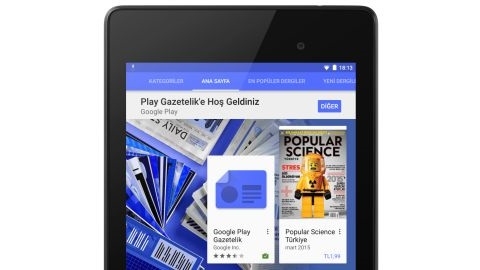 Google Play Gazetelik hizmeti Türkiye'de