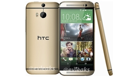 HTC One 2 altın renkli basın görseli sızdı