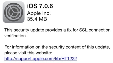 Apple, iOS 7.0.6 gncellemesini yaymlad
