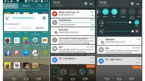 LG'nin Android 5.0 Lollipop tabanlı kullanıcı arayüzü görüntülendi