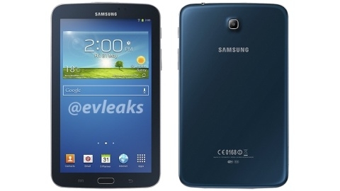Mavi renkli Samsung Galaxy Tab 3 7.0'n basn grnts szd