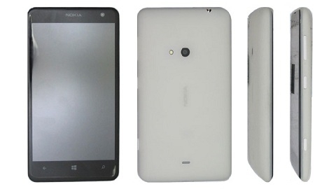 Nokia'nn 4.7 inlik Lumia 625 telefonu grntlendi