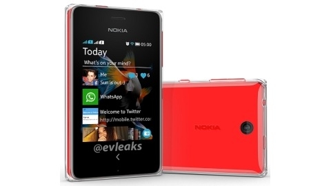 Nokia'nın çift SIM kart yuvalı Asha 500 telefonu görüntülendi