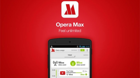Opera Max Android Mobil Veri Uygulamas
