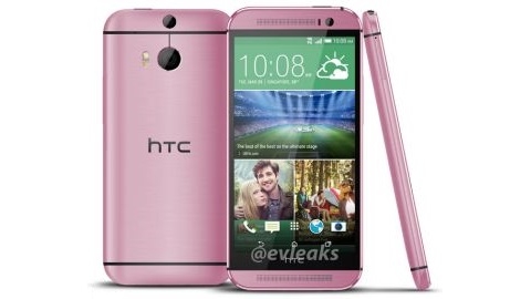 Pembe HTC One M8 internete szd