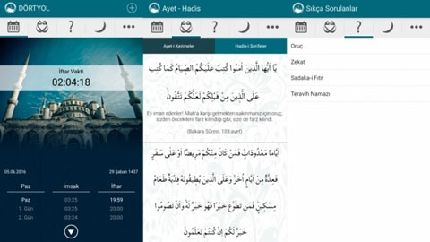 Ramazan Rehberi iOS Uygulaması