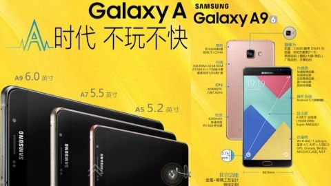 Galaxy A9 tantld: Snapdragon 652 ipset ve 4000 mAh pil