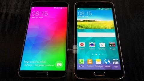 Metal kasal Galaxy F ve Galaxy S5 yan yana grntlendi