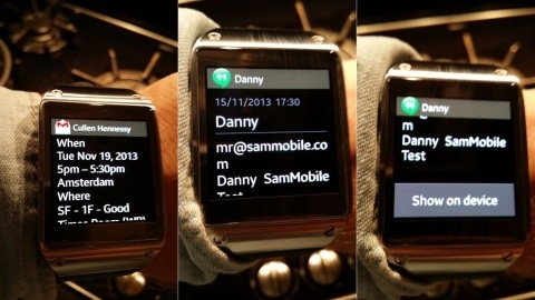 Samsung Galaxy Gear yeni uyar grntleme zellikleriyle gncellendi