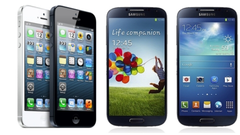 Samsung Galaxy S4 - Apple iPhone 5 karlatrmas