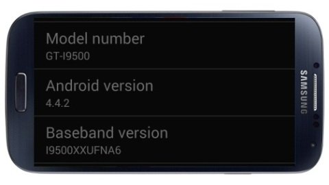 Galaxy S4 I9500 iin Android 4.4.2 KitKat gncellemesi kt