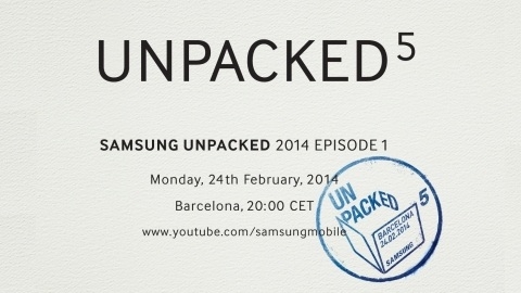 Samsung, 24 Şubat'ta Unpacked 2014 etkinliğini düzenleyecek
