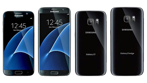 Galaxy S7 ve S7 edge'nin arka ksmna ait basn grntleri szd