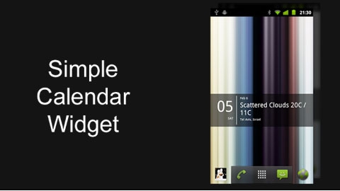 Simple Calendar Widget Android Takvim Uygulaması