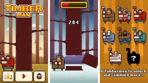 Timberman: iOS ve Android için bağımlılık yapan yeni oyun