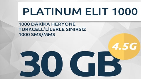 Turkcell Platinum Elit 1000 Paketi Kampanyası