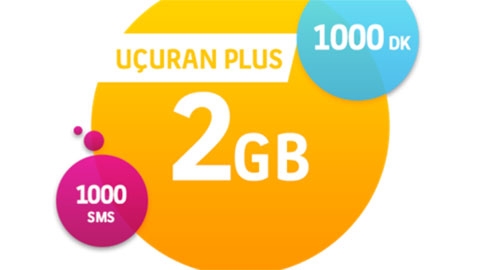 Turkcell Uçuran 2 GB Plus Paketi Hazır Kart Kampanyası
