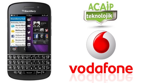 Vodafone BlackBerry Q10 kampanyas szlemeli fiyatlar