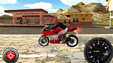 Andorid ve iOS iin motor yar oyunu Bike Ridge - Turbo Rally Race 