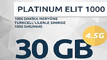 Turkcell Platinum Elit 1000 Paketi Kampanyas