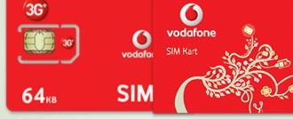 Vodafone 3G Sim kart