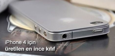 iPhone 4 Ultra ince 0.3 mm Klf: 26.25 TL