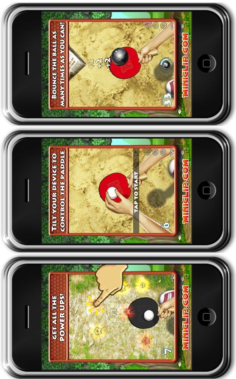 iPhone Ping Pong oyunu