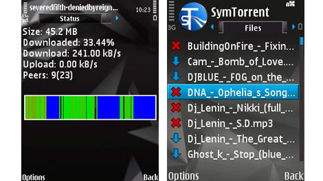 Symbian Torrent uygulamas