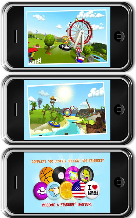 iPhone Frisbee oyunu