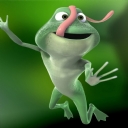 3D Green Frog
