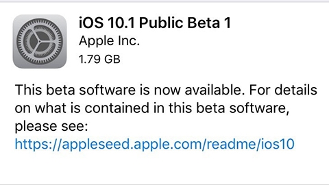 iOS 10.1'in ilk genel betası dağıtılmaya başladı