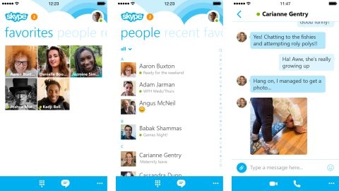 iPhone iin Skype uygulamas byk bir gncelleme alyor