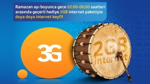 Turkcell'den Ramazan boyunca sahurda ücretsiz internet